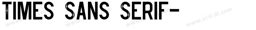 Times Sans Serif字体转换